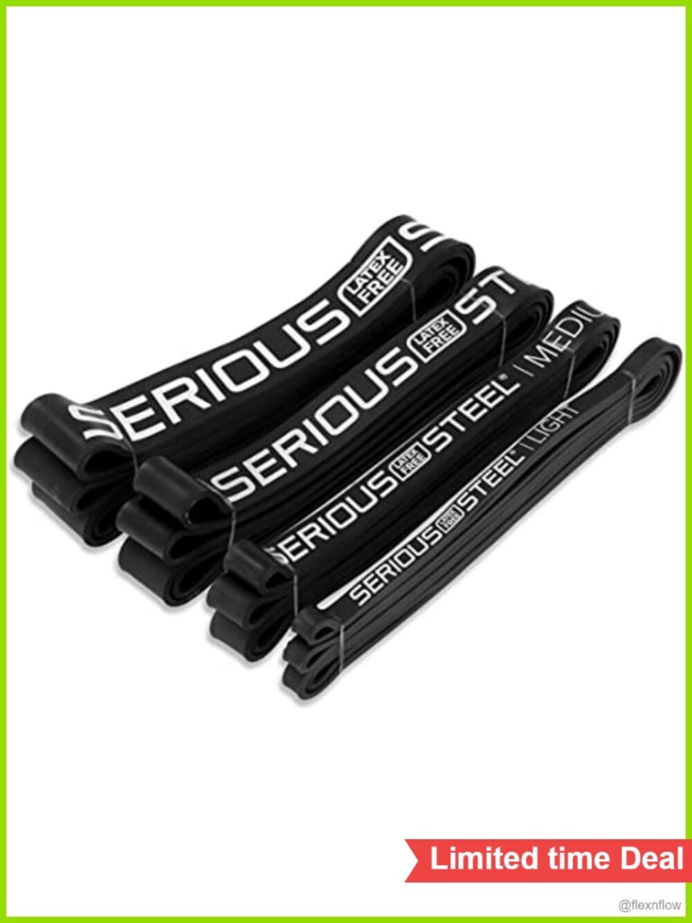 Latex Free Resistance Bands Set for Strength Training & Pull-Ups, Synthetic